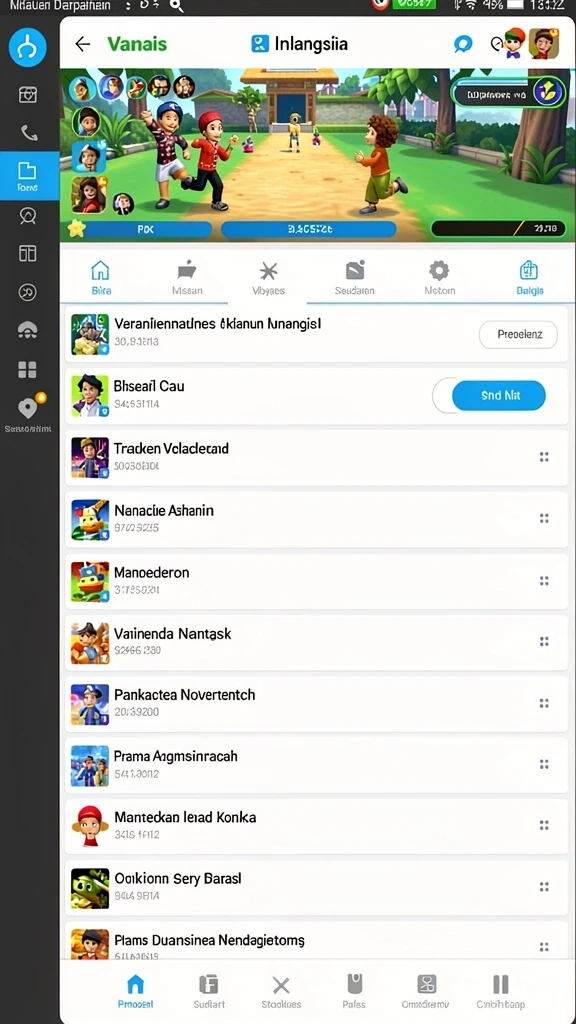 idnscore - Screenshot menampilkan antarmuka utama IDNSCORE yang menarik.