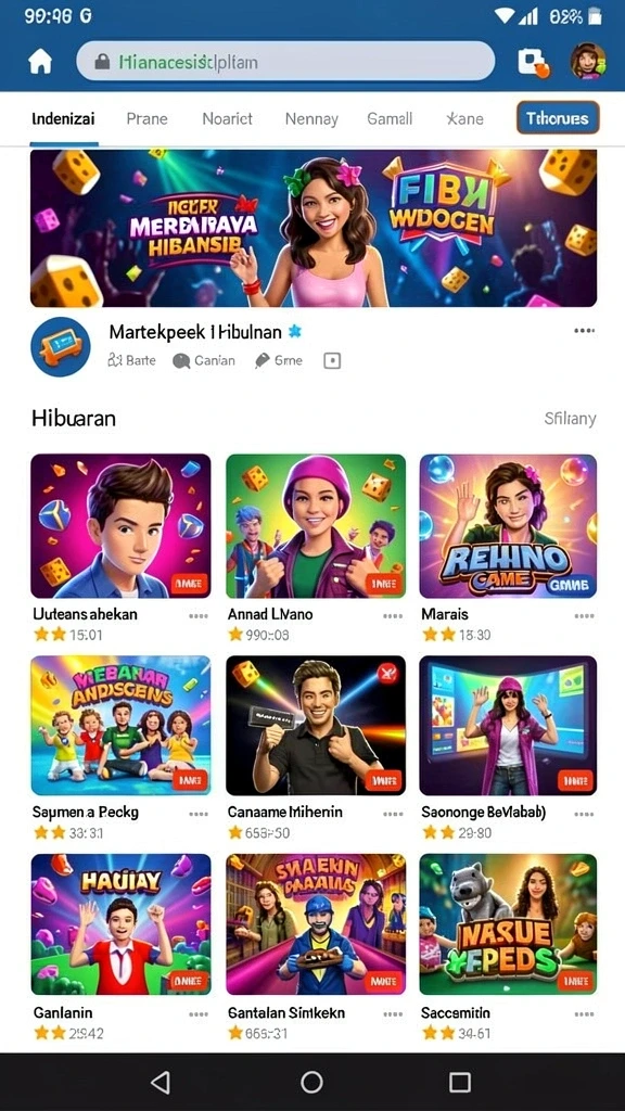 rejekigames - Tampilan antarmuka yang user-friendly.